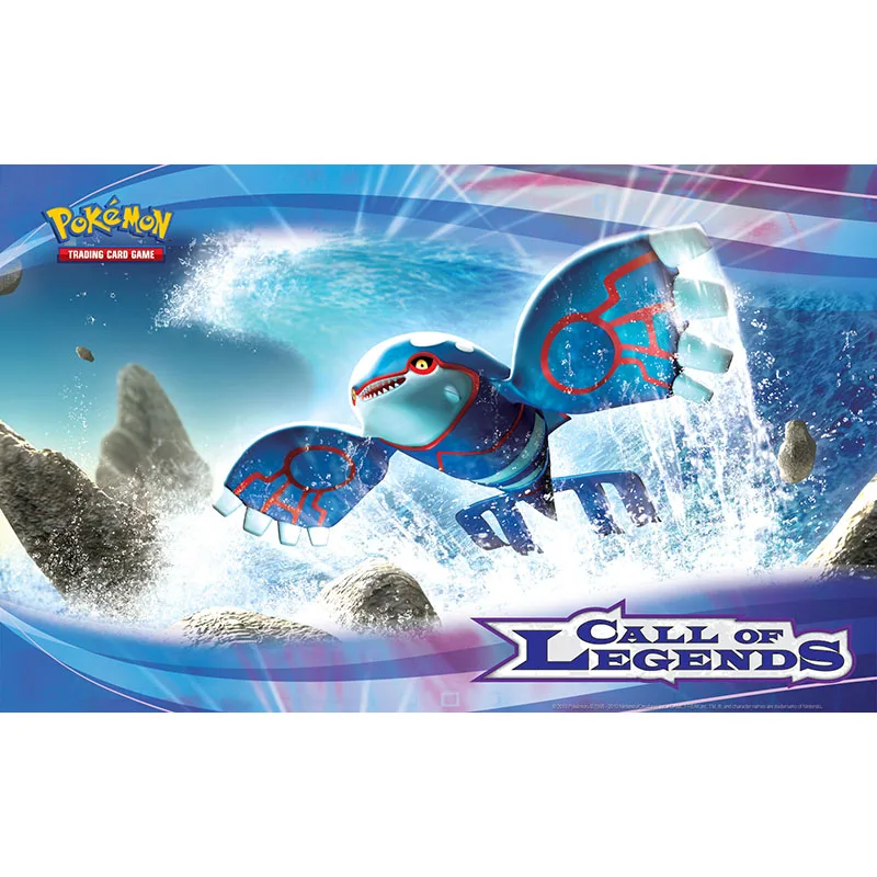 

Takara Tomy Pokemon Playmats TCG Table Game Mat Antislip Monster Pattern Pad Call of Legends Kyogre Series Toys Children Gifts