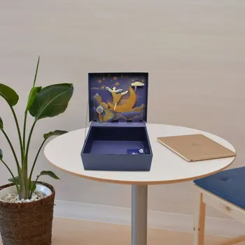 

1 Pc Chic Elegant Fashion Packaging Box Stereo Gift Box Present Accessory Gift Ornament for Birthday Holiday Party Women