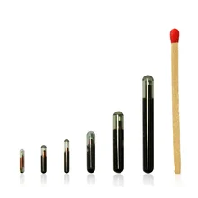 70 шт. ПЭТ чип Rfid тег Стекло транспондер для Инъекций животных с Hf 134,2 кГц микрочип 2,12*12 мм