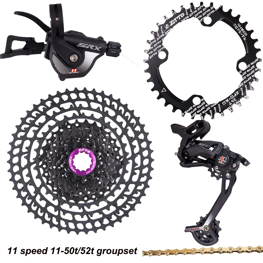 Сверхлегкая кассета MTB 11 Speed Groupset s 50T/52T 11v рычаг переключения передач задний