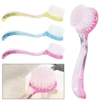 

1pcs Nail Brush Handheld Round Head Nail Art UV Gel Dust Powder Clean Brush Nail Dust Clean Brush Cap Nail Care Accessories TSFH