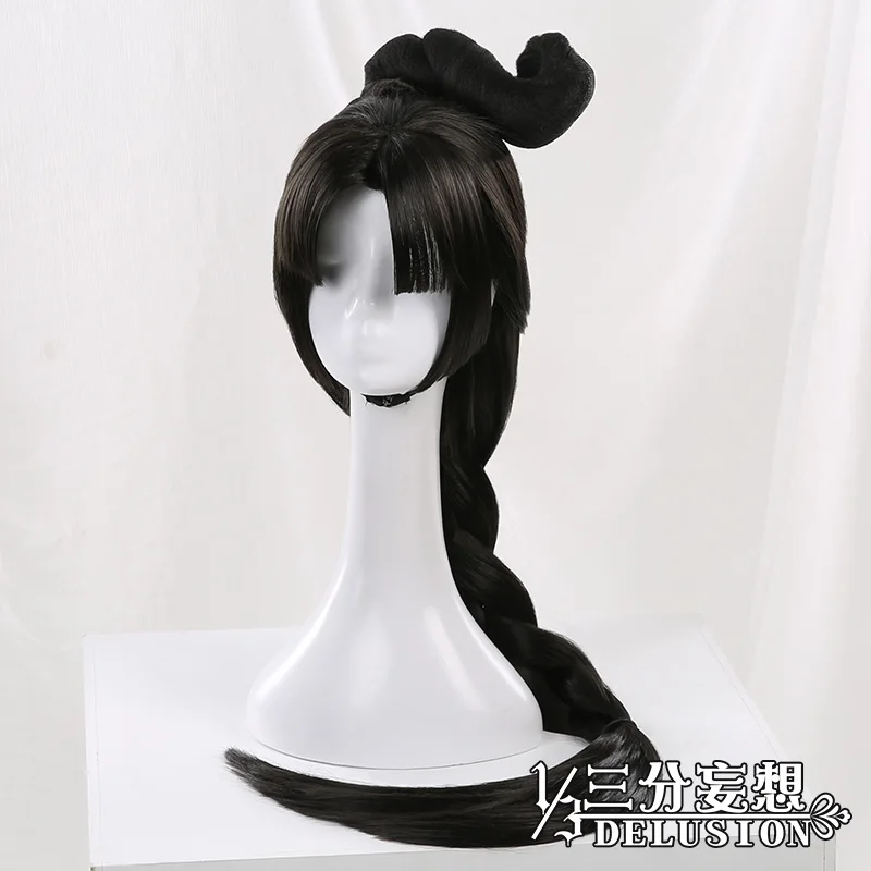 wig Игра Identity V малиновая бабочка Michiko регулятор танцор косплей костюм платье Хэллоуин костюм для женщин Новинка - Цвет: wig