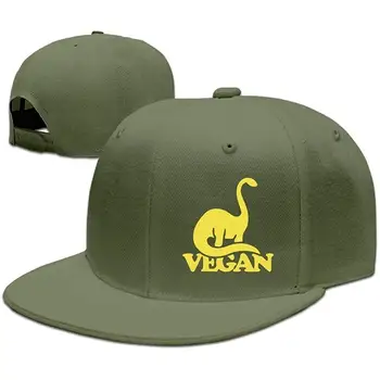 

FM.Webster Vegan Dinosaur Unisex Adjustable Flat Brim Baseball Cap Hip Hop Hat