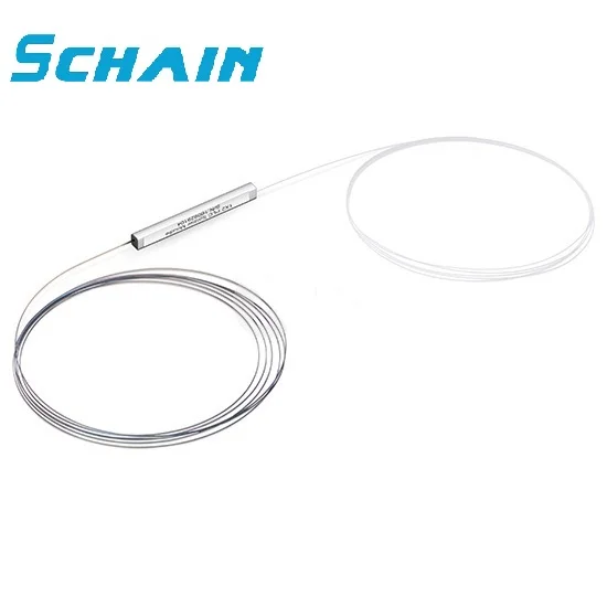 

2x4 2x8 2x16 2x32 PLC splitter Bare Fiber Optical Splitter FTTH PLC Splitter with Steel tube type Optical splitter