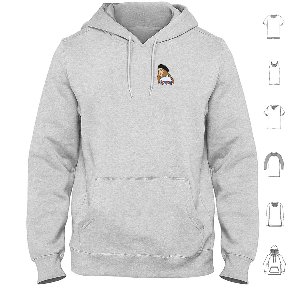 Clairo Pretty Girl Portrait Felpa Con Cappuccio Manica Lunga Clairo Pop Pop Pretty Girl Flaming Hot Cheetos 4Ever Forever Get With U