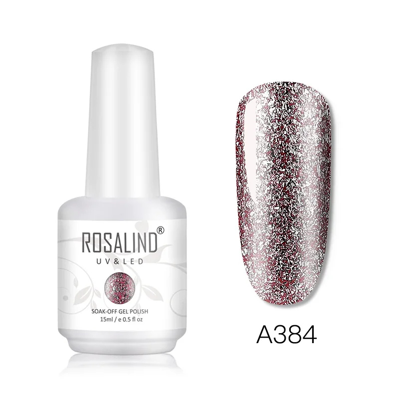 RHA384 ROSALIND блестящий гель-блеск дизайн ногтей все для маникюра Vernis Полупостоянный УФ гель Гибридный лак для ногтей - Цвет: RHA384