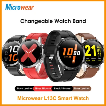 

2020 New Microwear L13C Smart Watch ECG Heart Rate Blood Pressure Bluetooth Call Notifications SyncVS L12 L13 SmartWatch
