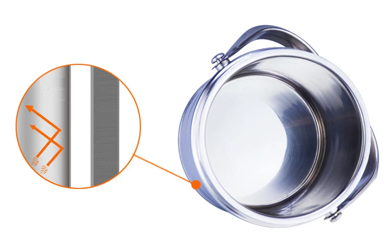 Stainless Steel Lunch Box Thermos Lunchbox School Student Bento Boxs Kids Adult Kitchen Bbq Tools Food Container Portable 12