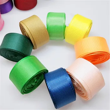 

1/4'' 6mm Solid Color Grosgrain Ribbon Packing 5/20yards mix color bow celebration decoration DIY Materials Tape
