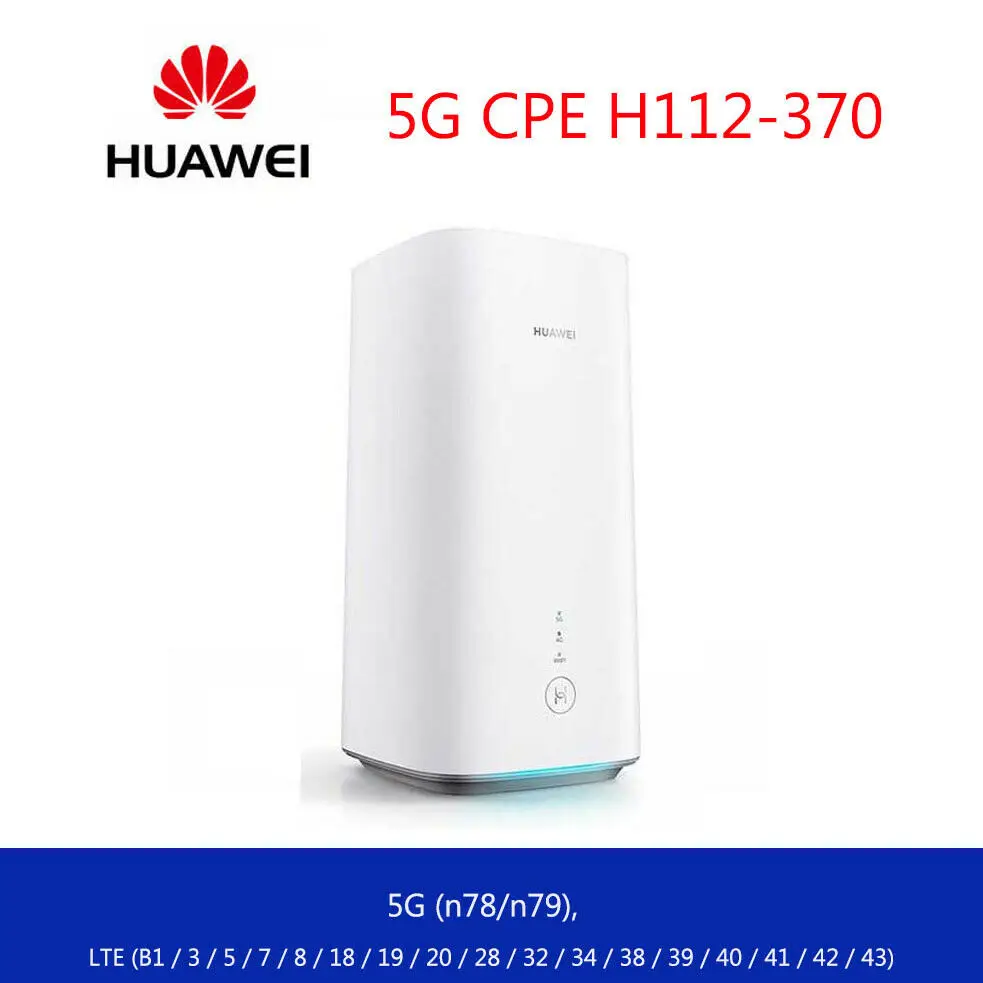 Geniune разблокированный Huawei 5G Wifi беспроводной маршрутизатор H112 370 NSA + SA 5100 Мбит/с