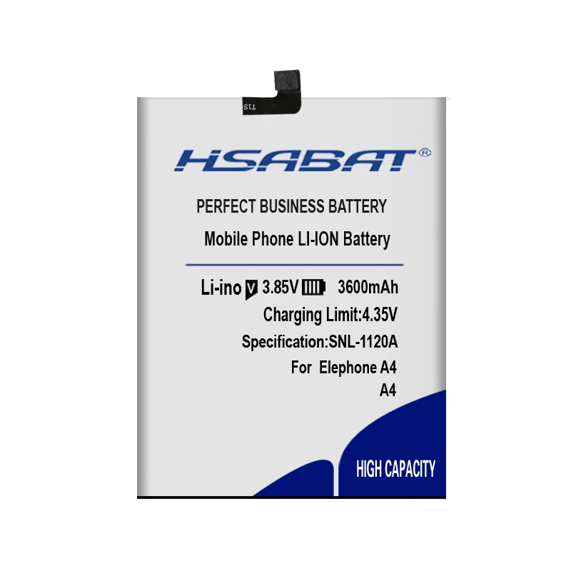 HSABAT 3600 мАч батарея мобильного телефона для Elephone A4