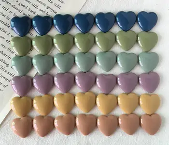 

wholesale! Japanese sweet Candy color hearts DIY Crafts for Flat Back Resin Peach heart Cabochon Scrapbook Embellishment