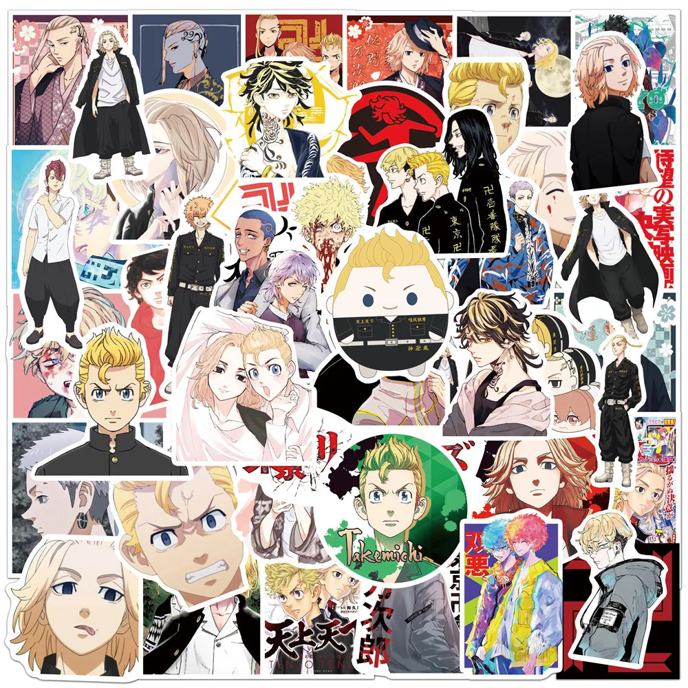 Tokyo Revengers Takuya Takemichi Yamagishi Makoto Atsushi Holo Sticker  Japanese