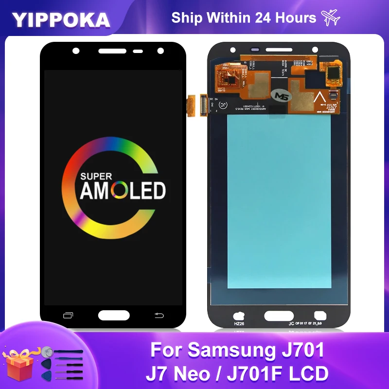 5.5" For Samsung Galaxy J7 neo J701 LCD Display Nxt Touch Screen Digitizer J701F J701M Core Replacement Parts |