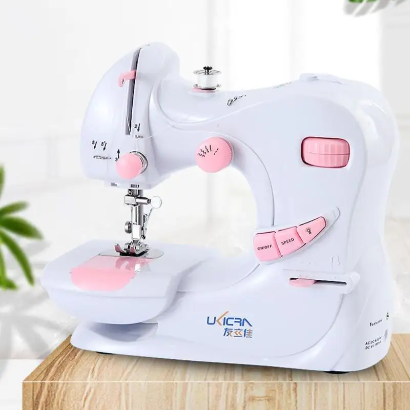 601 Electrical Household Mini Hand Sewing Machines Portable Handheld Speed Needlework Cordless Fabrics Sewing Machine Gadget