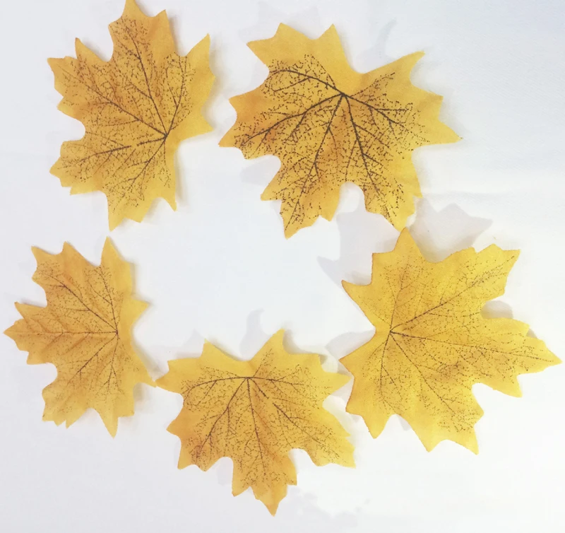 100 шт. разноцветные кленовые листья для украшения|leaf metal|cloth braceletleaf health |