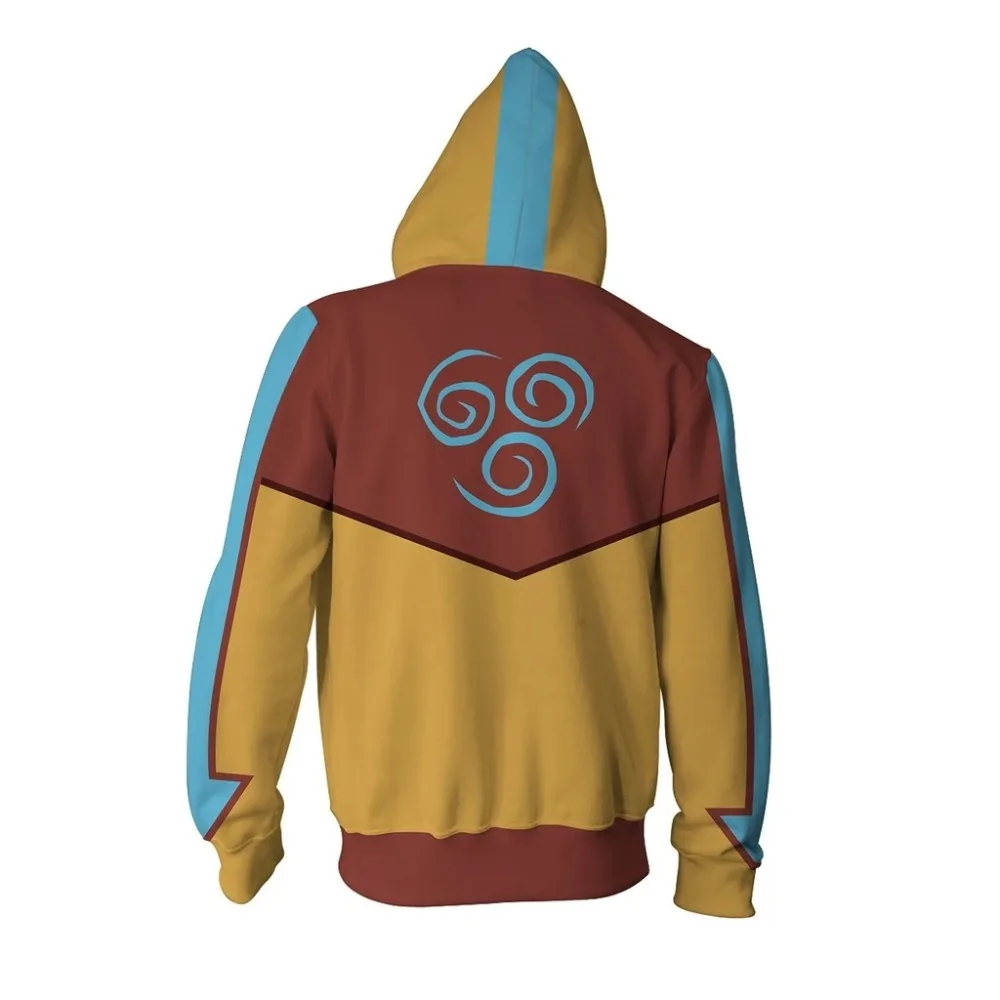 2020 New AVATAR Last Airbender APPA Cosplay Hoodie Zipper Up