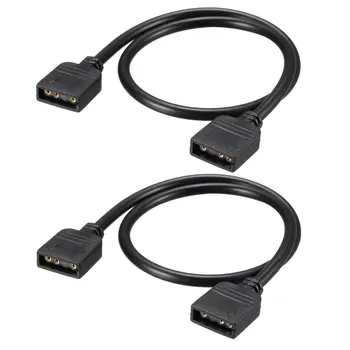 

uxcell 2pcs RGB Splitter Cable Female to Female 3 Pin Extension Connector Cord Wire for 5050 3528 LED Light Strips 30cm L