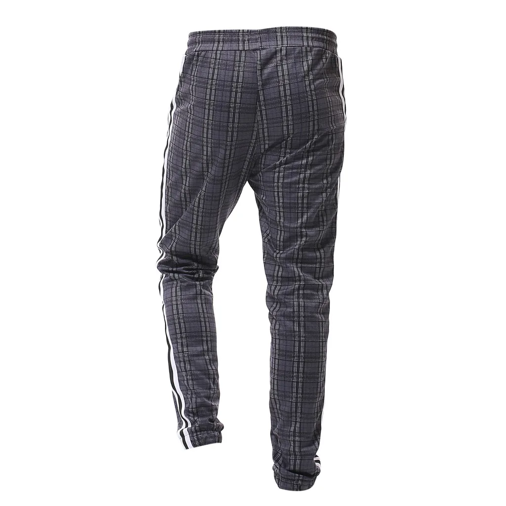 Pantalones hombre, уличная одежда, брюки-карго, мужские Длинные повседневные спортивные штаны, облегающие клетчатые брюки, штаны для бега, джоггеры, спортивные штаны