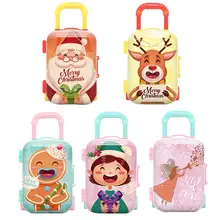 Merry Christmas модные мини Мультяшные Кошельки для монет, квадратные сумки для хранения, коробка для наушников, Свадебный контейнер для конфет, клатч, кошелек, сумка
