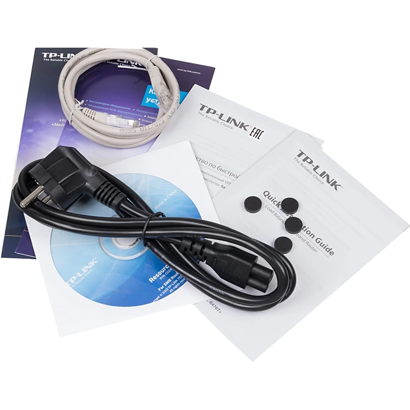 Роутер TP-Link TL-R470T+ 10/100BASE-TX черный