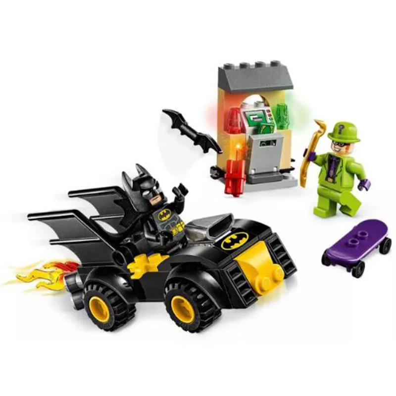 

New Batmaning Series The Riddler Robbery Compatible Legoingzk Batmaning 76137 Building Blocks Toys Birthday Gift for Children