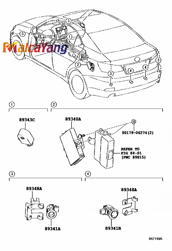 89341-44130 neue Ultraschall PDC Einparkhilfe Sensor für Toyota Hiace  Caldina Ipsum 8934144130 - AliExpress