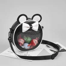 Pu кожаный бант мультфильм женский круглый кошелек для монет Детский кошелек детский маленький мешочек Сумка для денег bolsa carteira feminina для девочек