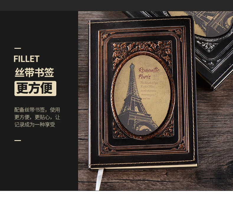 The Great Eiffel Tower Theme Diary A5 блокнот чистая крафт-бумага книга 100 листов