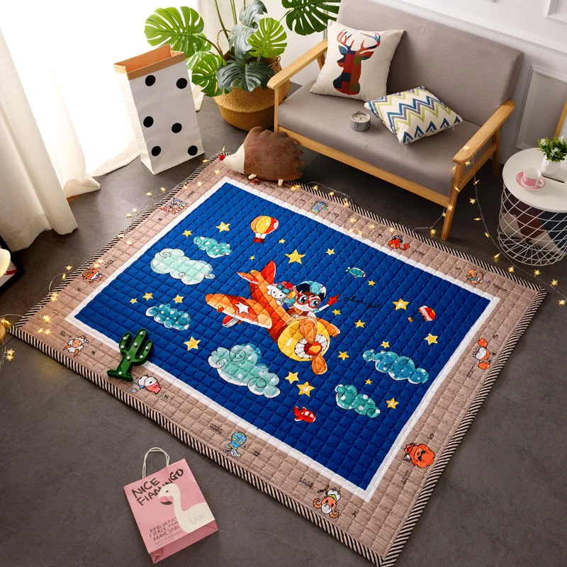 Детская мозаика игровой коврик Детский ковер детские игрушки 145X195X1,5 см машинные моющиеся коврики для гостиной Противоскользящий ковер для спальни - Цвет: 28
