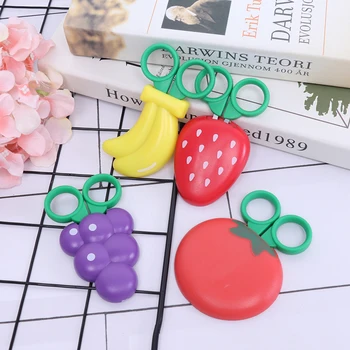 

1pcs Kawaii Cute Scissors Children's Fruit Shape Student Office Supplies Safe without Hurting Hands
