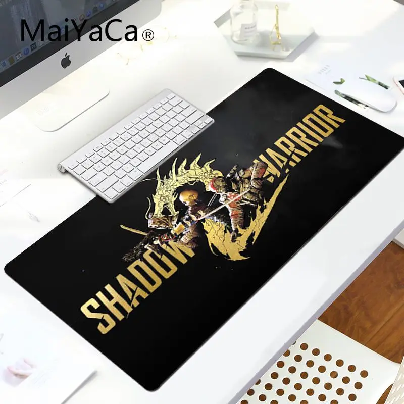 LockEdge 30X90cm MaiYaCa дизайн Shadow Warrior клавиатуры коврики для игровой мыши ноутбука игровой Lockedge мыши коврик для мыши игровой коврик для мыши - Цвет: LockEdge 30X90cm