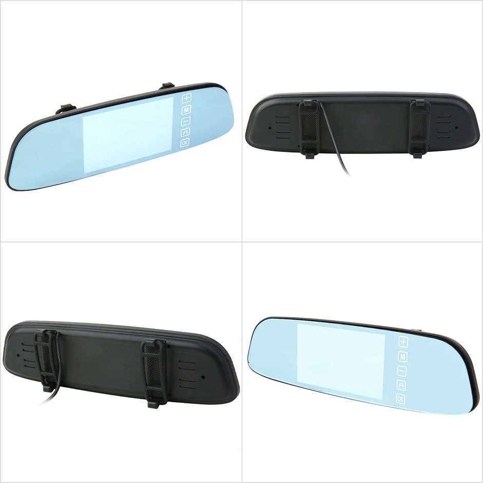GreenYi Wireless 5 Inch Rear View Mirror Monitor Kit AHD 1080P Reverse ...