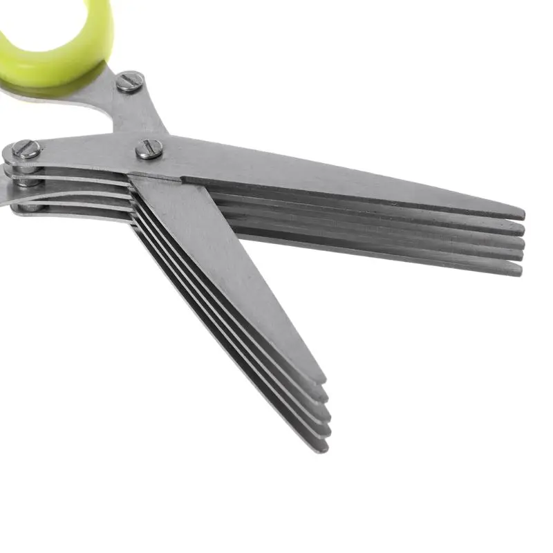 Креативные 5 слойные кухонные ножницы из нержавеющей стали инструменты