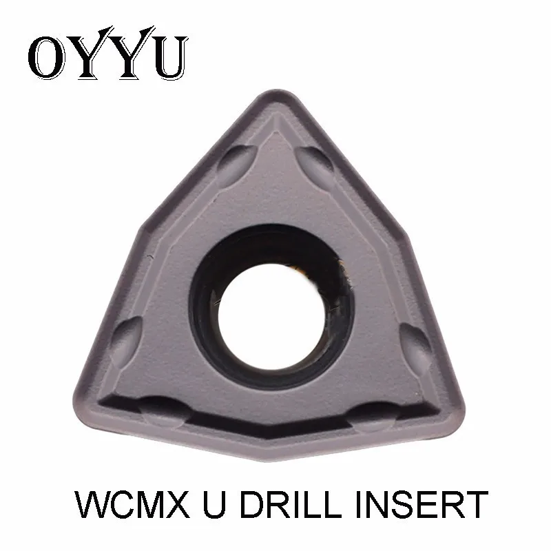 

10PCS U drill insert WCMX030208 WCMX040208 WCMX050308 WCMX06T308 WCMX080412 drilling bit WC type use for steel stainless steel