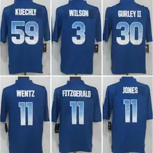 Free shipping A+ quality Mens adults Jersey 9 Brees 41 Kamara 59 Kuechly 11 Fitzgerald 3 Wilson 11 Jones 30 Gurley ii