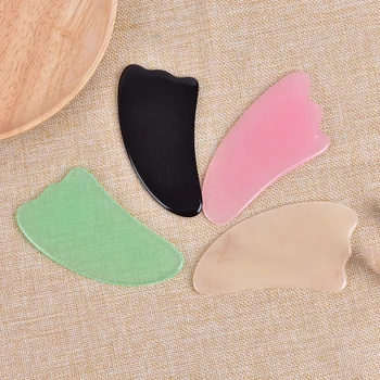 

New Natural Resin Massage Scraping For Face Body Beeswax Guasha Scraper Massager Scrape Therapy Acupoint Acupressure