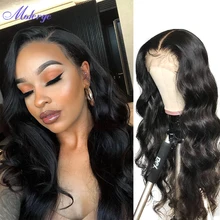 

HD Transparent Body Wave Lace Front Human Hair Wigs For Black Women 13x4 4x4 Lace Frontal Closure Wig Can By Dyed Remy Hair 180%