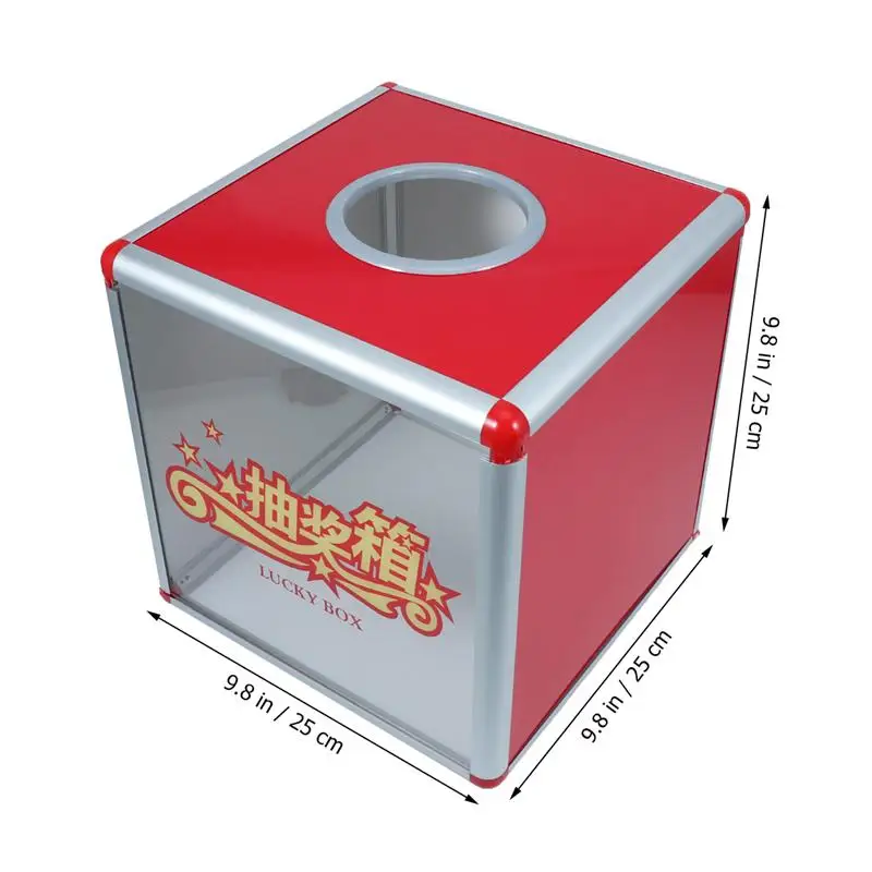 Прозрачная коробка Lucky Box съемная рекламная лотерейная из алюминиевого сплава и