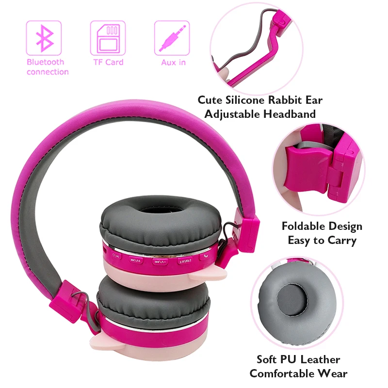 Cute Cat Ear Wireless Bluetooth Headphones Kids Girl Music Headset Gaming Headphone For iPhone 11 Huawei Mate 30 Xiaomi Gifts