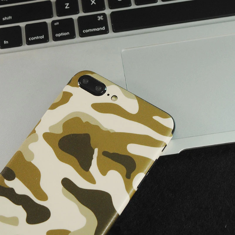 Красочные модные темно синие армейские камуфляжные наклейки для iPhone 11 5S SE 6 6S 7 8