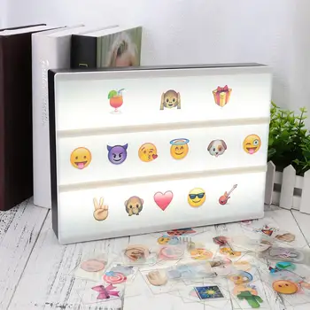 

Letters LED Gifts Light Boxes Tool 85pcs A4 A4 Board Replacement Sign Cinema Lightbox Lighting Letters Card Boxes Gift DIY