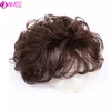 AIYEE 100%Human Wave Hair Toupee Hair Curly Toupee For Women Natural  Replacement Topper Hairpiece Clip in Hair Extensions ► Photo 1/6