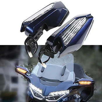 

Motorcycle Motorbike Rear View Mirror Turn Signal LED for Honda Goldwing GL1800 2018