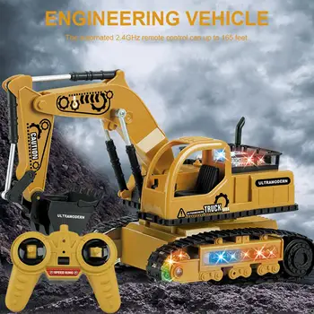 

2.4G Excavator Toy 4CH Full Functional RC Remote Controlr With Metal Shovel Toys Vehicles For Children