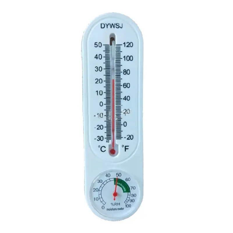 

2Pcs Wall-mounted Strip Thermometer and Hygrometer Vegetable Greenhouse Farmer Agricultural Temperature Measurement Humidity