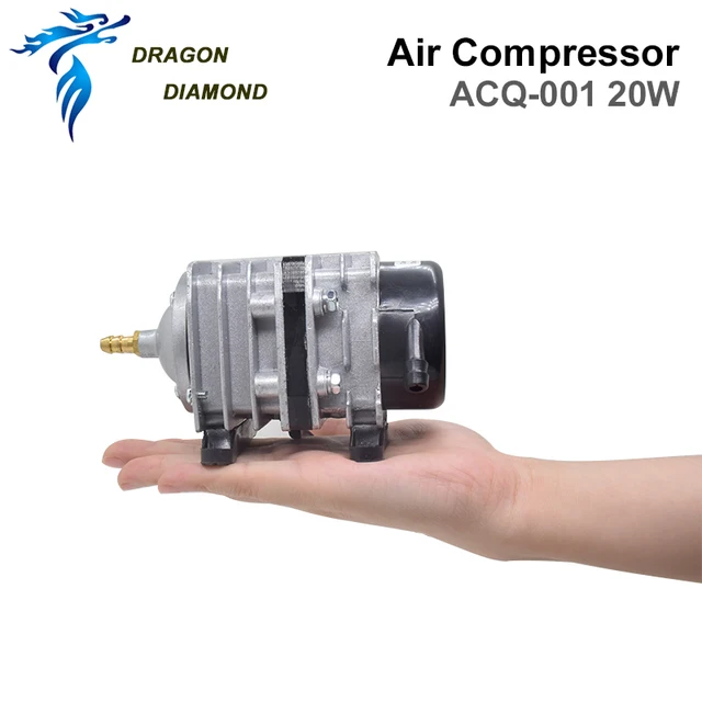 20W Co2 Air Compressor Pump 25Lpm Laser Engraver Electrical Magnetic Pump For Co2 Cutting Machine ACQ-001 3