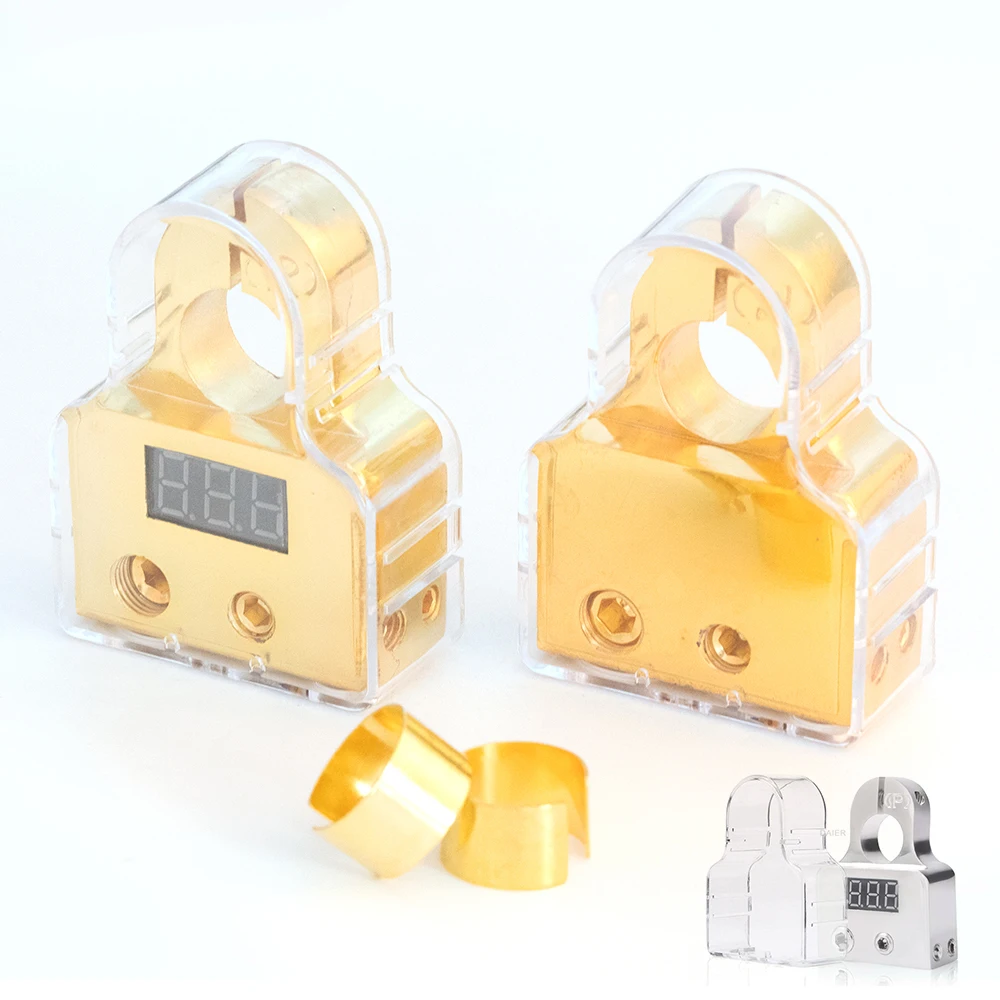 Connettori Terminali Batteria Auto Voltmetro Positivo Negativo Batteria Spessore Batteria Post Morsetto Estremità Cavo Per Rimorchio Camper Automatico