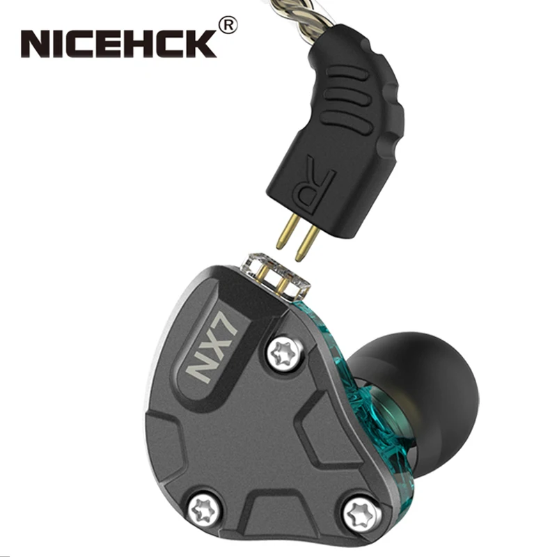 NiceHCK NX7 In Ear Earphone 4BA+Dual Carbon Nanotube Dynamic+Piezoelectric Ceramics Hybrid 7 Driver Units HIFI IEM Metal Headset