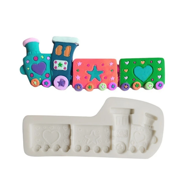 Moule En Silicone En Forme De Train Fondant Gateau Outil De Decoration Chocolat Gomme Sugarcraft Ustensiles De Cuisson Gadget De Cuisine Aliexpress